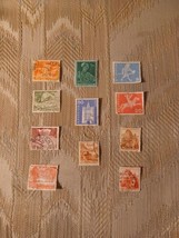 Lot Of 11 Switzerland Vintage Postage Stamps Collection VTG Helvetia Europe - £15.81 GBP