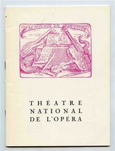 Theatre National De L&#39;Opera Program Paris France 1969 - 1970 Carmen - £14.20 GBP