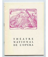 Theatre National De L&#39;Opera Program Paris France 1969 - 1970 Carmen - £13.93 GBP