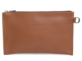 Longchamp Le Foulonne Leather Cosmetic Bag Phone Clutch ~NIP~ Cognac - £66.68 GBP