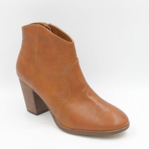BP Women Western Ankle Booties Nolly Size US 7M Cognac Faux Leather - £15.55 GBP