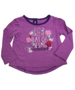 Wonderkids Infant Toddler Girls Shirt 18M Lavender Floral Quote Long Sle... - £5.23 GBP