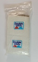 Vintage Double Cola White Terry Cloth Head Band 1980&#39;s NOS Sealed Advert... - £23.35 GBP