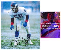 Carl Banks signed New York Giants football 8x10 photo Proof COA autographed - £59.34 GBP