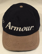 Vintage Armour TI100 StrapBack Baseball Hat Cap Blue Golf Head Shots - $23.99