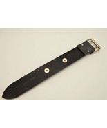 22mm Black Bikers wide Leather Watch Band strap  Buckle Punk Rock Skater... - $22.95