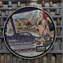 Vintage 1955 &#39;&#39;Clark-Torcon&#39;&#39; Clark Equipment Company Porcelain Gas &amp; Oil Sign - £100.53 GBP
