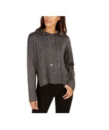 Tommy Hilfiger Womens Medium Dark Gray Sparkle Long Sleeve Hoodie Top NW... - $17.75 CAD