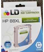 HP88XL LD RECYCLED INK CARTRIDGE LD-REMANC9391 CYAN, NIB - $28.06 CAD