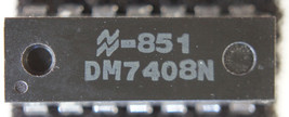 Espec. Military DM7408N 7408PC 7408N Quad 2-INPUT And Gate, DIP14 - $5.75
