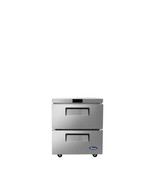 Atosa 27in Under Counter Refrigerator with 2 Drawers, Casters, Model # M... - $1,745.00