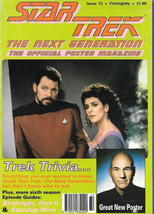 Star Trek: The Next Generation Poster Magazine #72, UK Release 1994 NEW UNREAD - £2.76 GBP