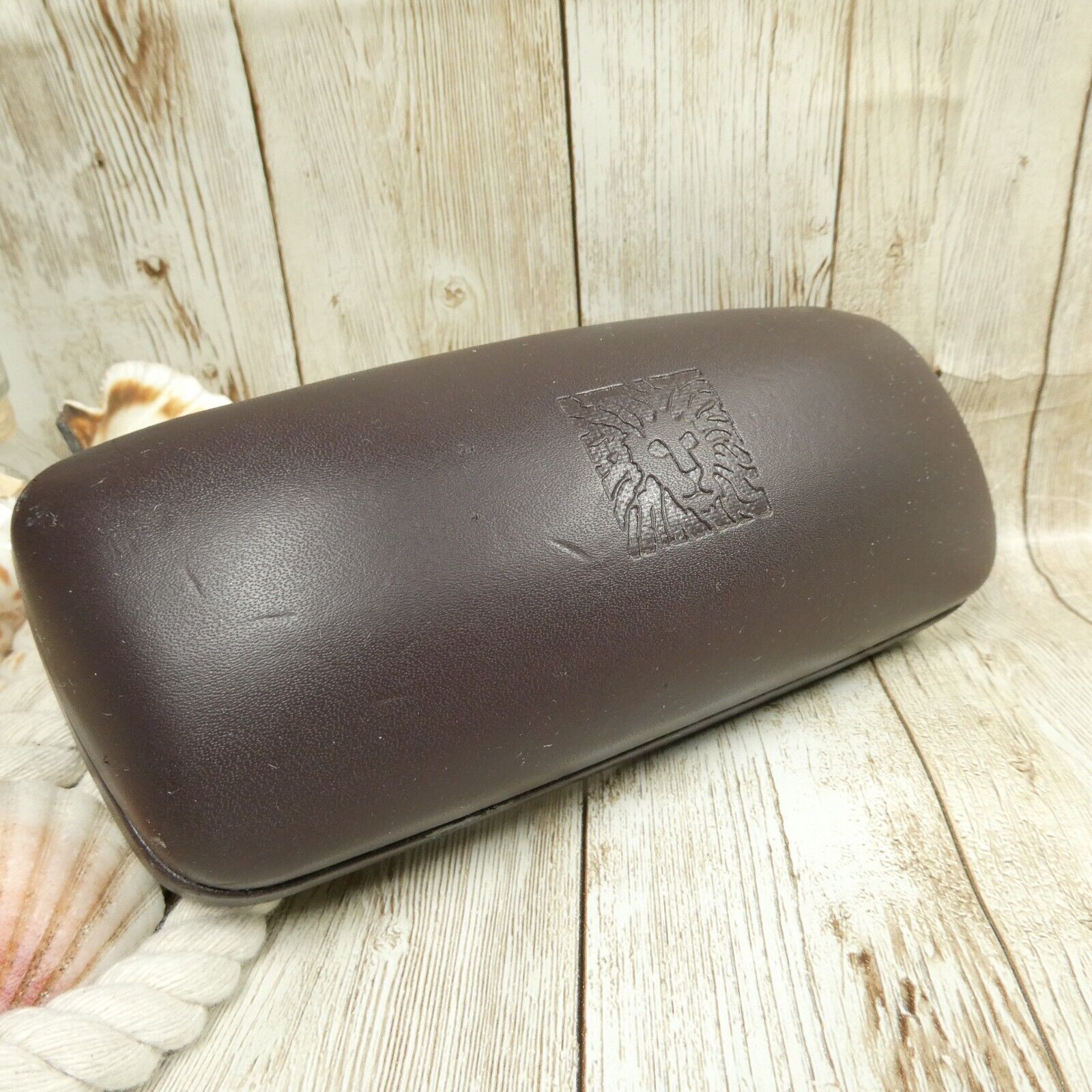 Anne Klein Eyeglasses Sunglasses Brown Hard Clamshell Case ONLY - £3.94 GBP