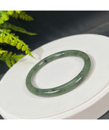 Natural Certified Kiwi Fruit Green Hetian Nephrite Jasper Bangle 57+MM - £203.30 GBP