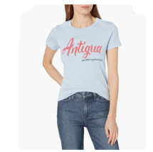 Marky G Apparel Women&#39;s ANTIGUA  T-shirt Baby Blue Large - £5.98 GBP