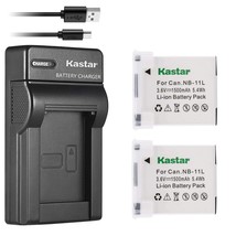 Kastar Battery (X2) &amp; Slim USB Charger for Canon NB-11L and PowerShot SX410 is S - £19.60 GBP