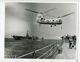 Official US Navy Photo Lake Champlain CVA-39 &amp; USS Salem CA-139  - £25.29 GBP