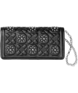 NWT BRIGHTON Rockmore Pretty Tough wallet crossbody with chain black silver - $191.86 CAD