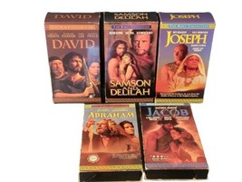 Lot of 5 Bible Collection VHS Samson and Delilah, David, Joseph, Jacob &amp; Abraham - £22.90 GBP