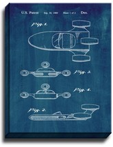 Star Wars Landspeeder Patent Print Midnight Blue on Canvas - $39.95+