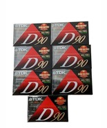 TDK D90 Blank Audiocassettes Normal Bias Lot of 7 Brand New Sealed - €15,41 EUR