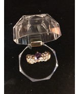 Large Crystal (Amethyst) Ring Gold – Size 9 Fashion Ships N 24h - $190.47 CAD