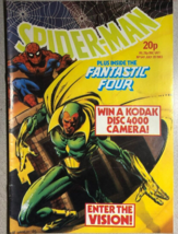 SPIDER-MAN #541 (1983) Marvel Comics UK Bob Wakelin Vision cover/poster ... - $17.81