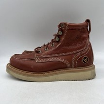 Hawx Grade WULM-1 Mens Brown Leather Lace Up Ankle Work Boots Size 8 D - $59.39