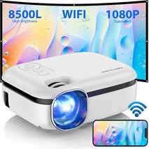 DBPOWER WiFi Mini Projector, 8500L WiFi Projector 1080P Full HD Supported &amp; 240&quot; - £113.94 GBP