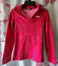 NWOT The North Face Pink Magenta White Speckle 1/4 Zip Athletic Fleece XS - £39.18 GBP