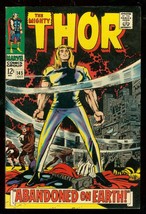 MIGHTY THOR #145 1967-MARVEL COMIC-JACK KIRBY-BLACK COV VF- - $72.75