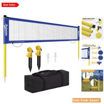 Regulation Size 20ft Outdoor Badminton Net Set for Backyard with Heavy D... - $101.92