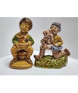 TWO Wade Ceramics Whimsey LARGE JACK HORNER &amp; TOM PIPER&#39;S SON Nursery Rhyme - £8.95 GBP
