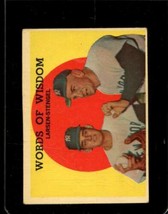 1959 Topps #383 Don LARSEN/CASEY Stengel Vg+ Yankees Words Of Wisdom *NY12087 - £4.02 GBP