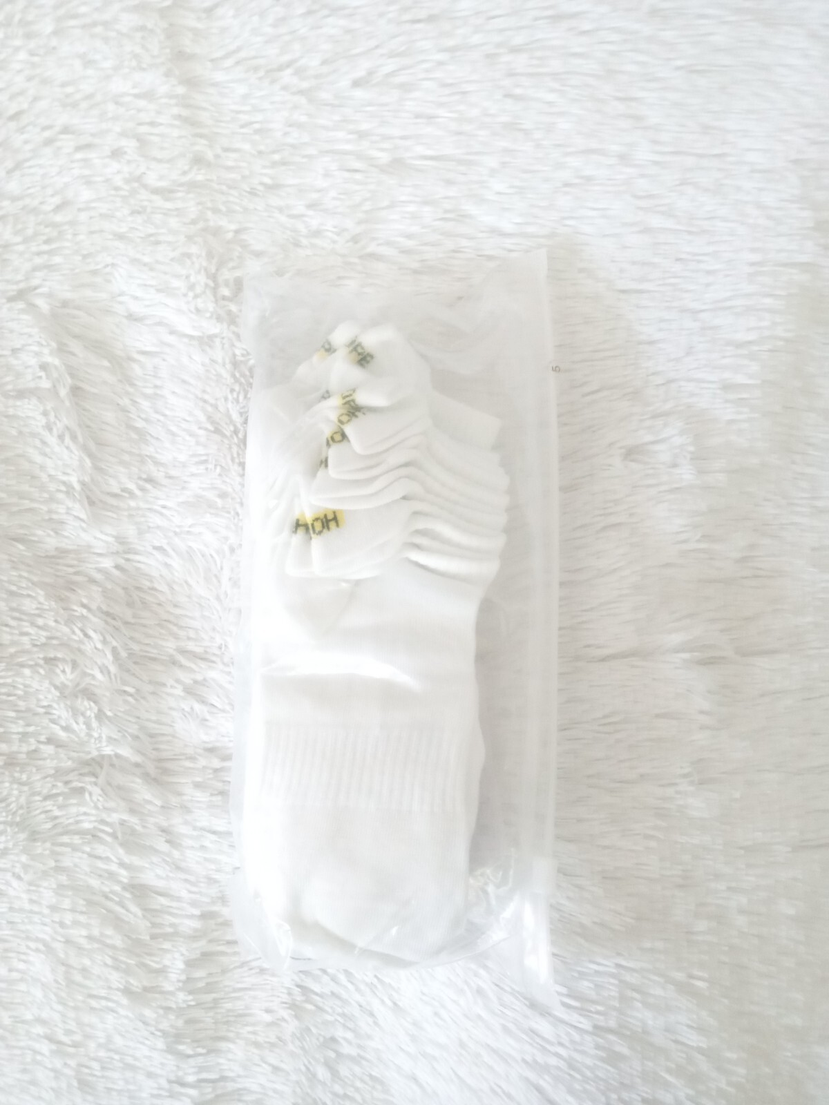 5pairs Unisex Letter Graphic "HOPE" Ankle Crew Socks (Size 6-9) "WHITE" ~ NEW!!! Item image 5