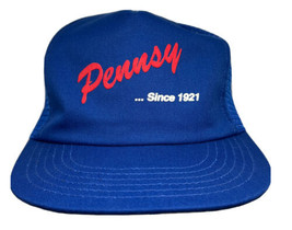 Vintage Pennsy Hat Cap Snap Back Blue Mesh Trucker Since 1921 Made in USA Mens - £15.61 GBP