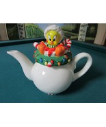 Compatible with Warner BROS Studios Tweety Christmas TEAPOT Original - $104.85