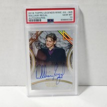 William Regal 2018 Topps Legends of WWE Autographs A WR PSA 10 Gem Mint /199 - £73.27 GBP