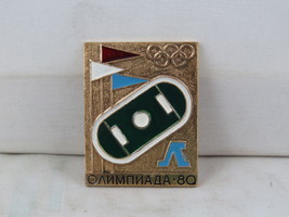 Vintage Olympic Pin - Moscow 1980 Leningrad Venue - Stamped Pin - $15.00