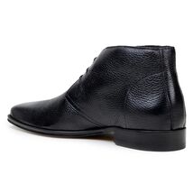 Belvedere Axel Boots Italian Deerskin, Soft Napa Leather Lace Up Black image 2