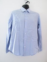 CRISTALL Custom Men’s Blue Formal Long Sleeve Shirt Size 16 - £7.56 GBP