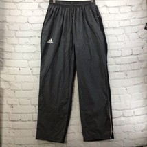 Adidas Athletic Pants Mens Sz M Med Black Zippered Ankles and Pockets - $19.79