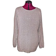 Rachel Zoe Karla Sweater Brown Women Size XL Cotton Blend Open Knit - $38.62