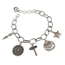 Real 925 Sterling Silver Smiling Bracelets Handmade Coin For Womens Accessoires  - £42.40 GBP