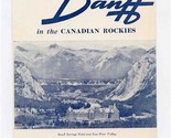 Canadian Pacific Map of Banff in the Canadian Rockies  - £14.33 GBP