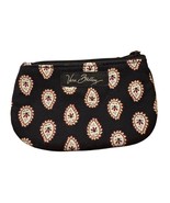 Vera Bradley Black Paisley Cotton ID Wallet Coin Purse With Zipper &amp; Key... - $13.12 CAD