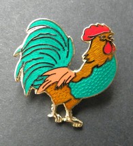 COCK ROOSTER COCKEREL FARM ANIMAL LAPEL PIN BADGE 1 INCH - £4.42 GBP