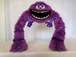 DISNEY Store Pixar Plush Monsters Inc University ART Purple Monster SAMPLE rare - $54.47