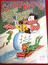 Vintage 1981 Santas Helpers Dot to Dot Book Santas Elves Sledding On Cover - €12,73 EUR