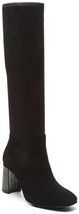 Donald Pliner Sz 9 Candi Boots Knee-Hi Black Stretch Suede Leather Women... - $84.14